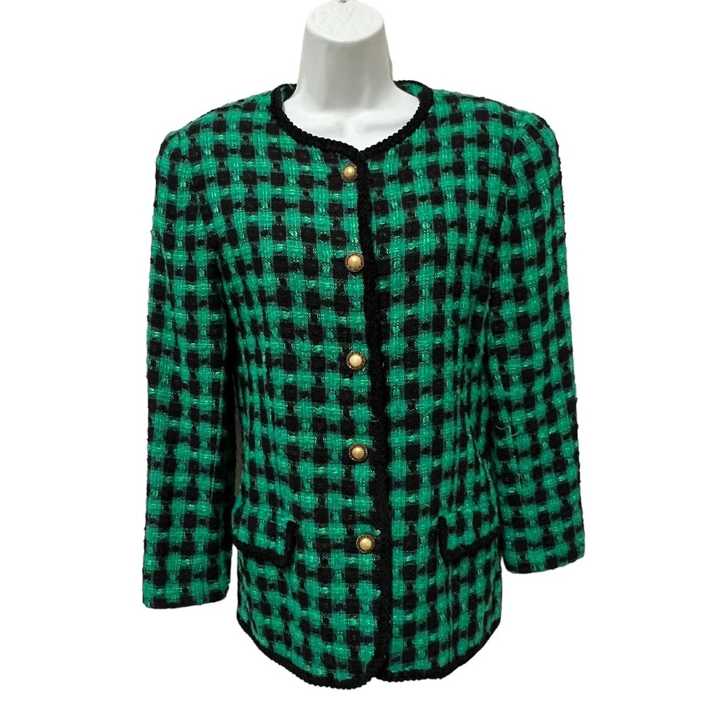 Tweed Houndstooth blazer